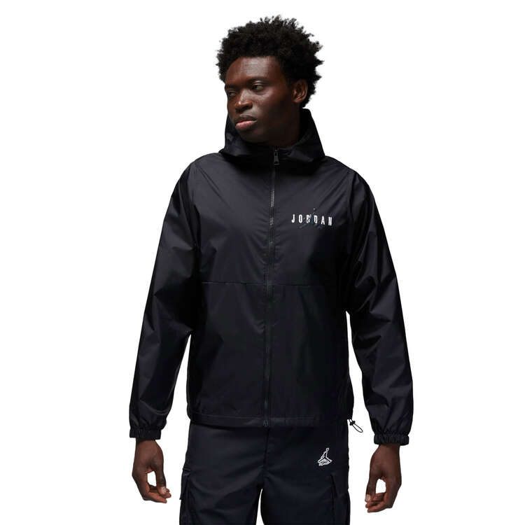 Jordan Mens Essentials Woven Jacket, Black, rebel_hi-res