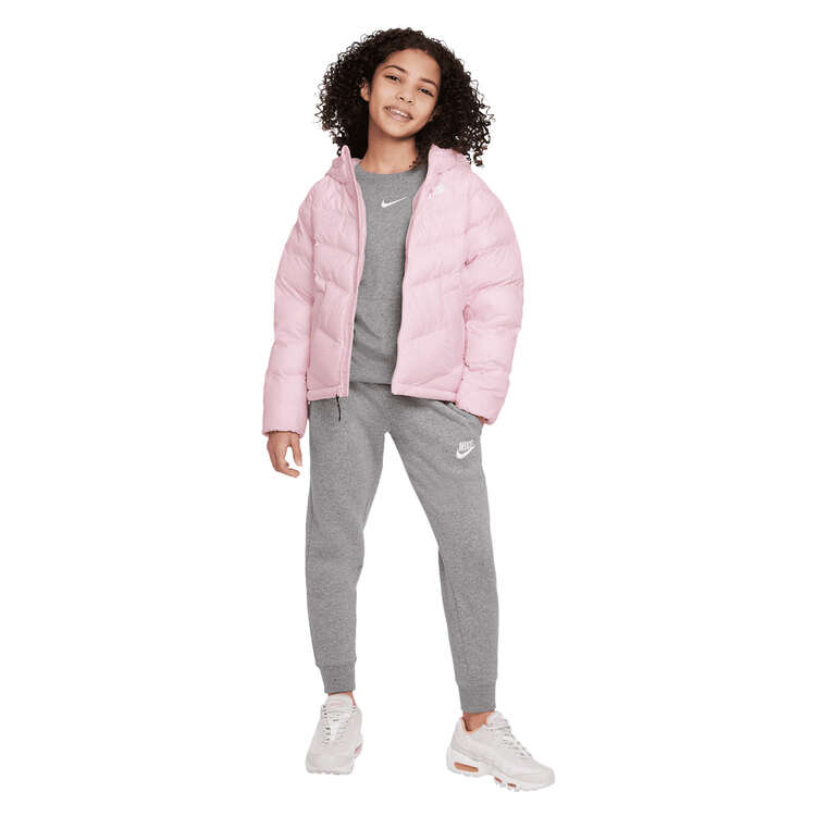 Nike Kids Sportswear Synthetic Fill Hooded Jacket, Pink, rebel_hi-res
