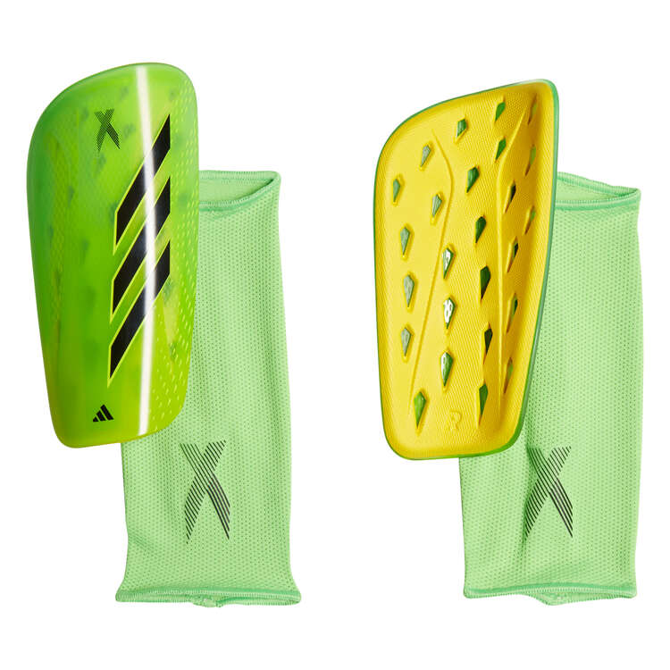 adidas X Speedportal League Shin Guards Green/Yellow L, Green/Yellow, rebel_hi-res
