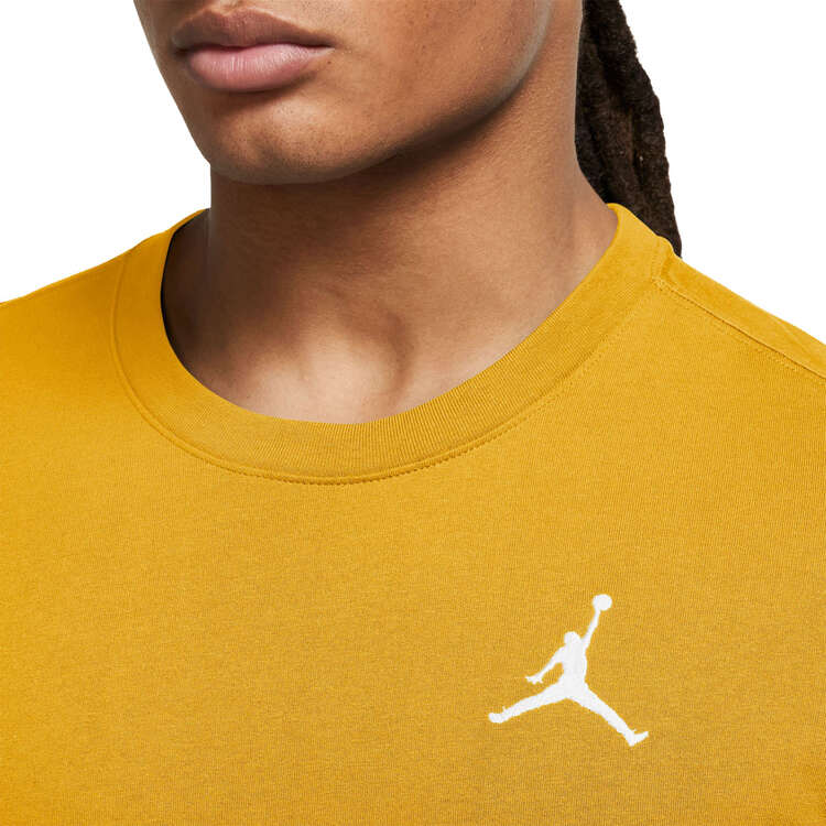 Jordan Mens Embroidered Jumpman Tee, Yellow, rebel_hi-res