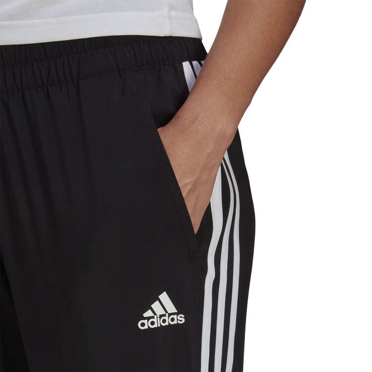 adidas Womens Train Icons 3-Stripes Woven Jogger Pants, Black, rebel_hi-res