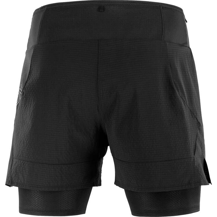 Salomon Mens Sense 2-in1 Shorts, Black, rebel_hi-res