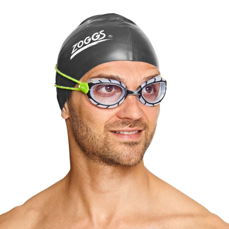 Zoggs Predator Swim Goggles Black Regular, Black, rebel_hi-res