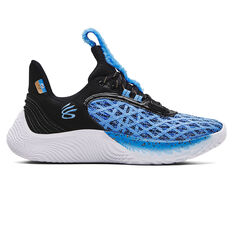 Under Armour Curry 9 Taking Cookies GS Kids Basketball Shoes Blue/Black US 4, Blue/Black, rebel_hi-res