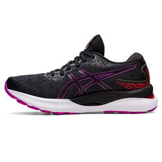 Asics GEL Nimbus 24 Womens Running Shoes, Black/Purple, rebel_hi-res