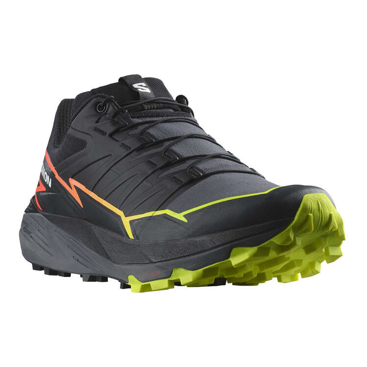 Salomon Thundercross Mens Trail Running Shoes Black/Pink US 8, Black/Pink, rebel_hi-res