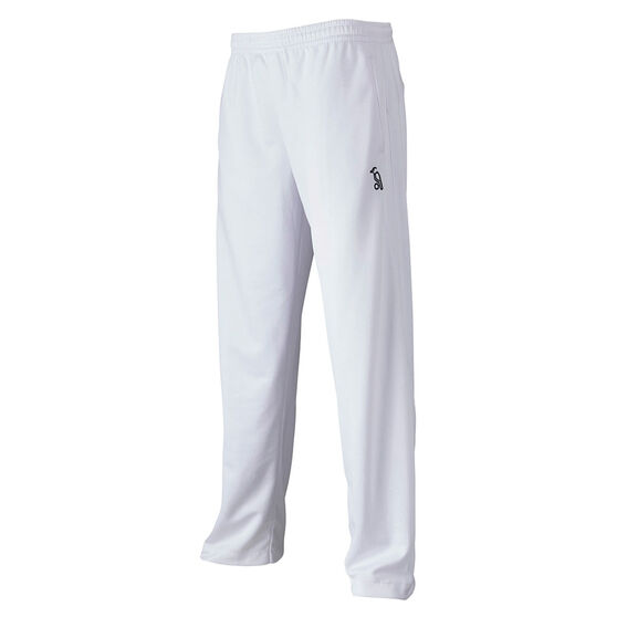 Kookaburra Mens Pro Active Cricket Pants White XXL, White, rebel_hi-res