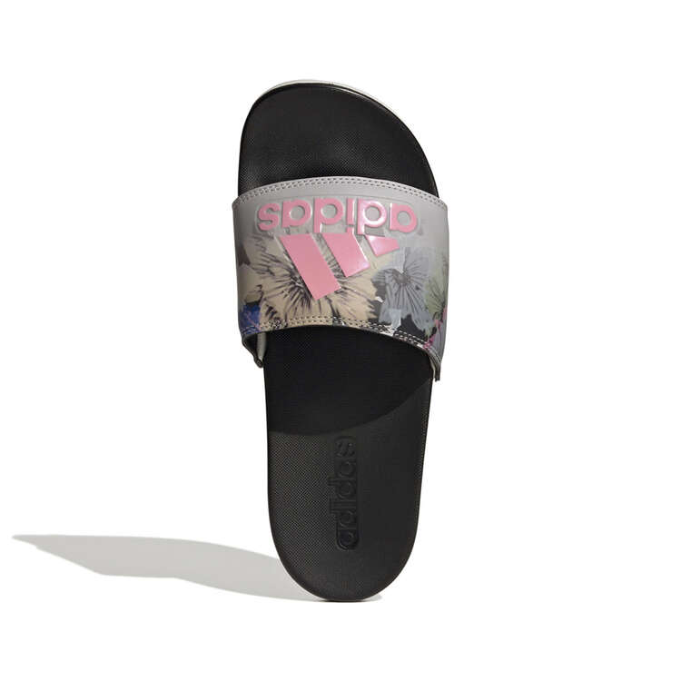 adidas Adilette Comfort Womens Slides Black/Pink US 10, Black/Pink, rebel_hi-res