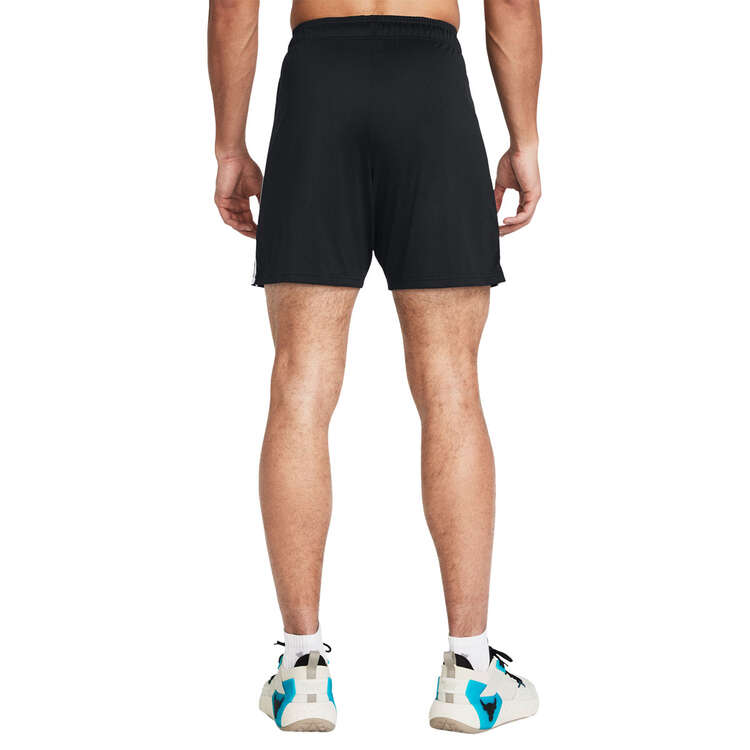 Under Armour Mens Project Rock Payoff Mesh Shorts, Black, rebel_hi-res