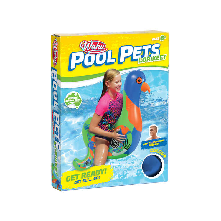 Wahu Pool Pets Inflatable Rainbow Lorikeet, , rebel_hi-res