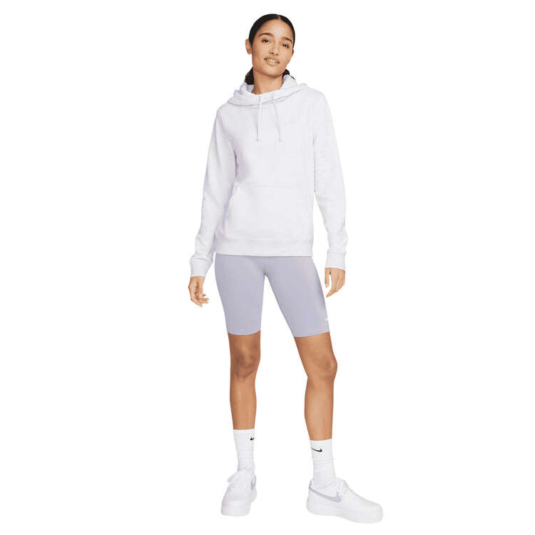 Nike Womens Sportswear Club Fleece Funnel-Neck Hoodie, Purple, rebel_hi-res