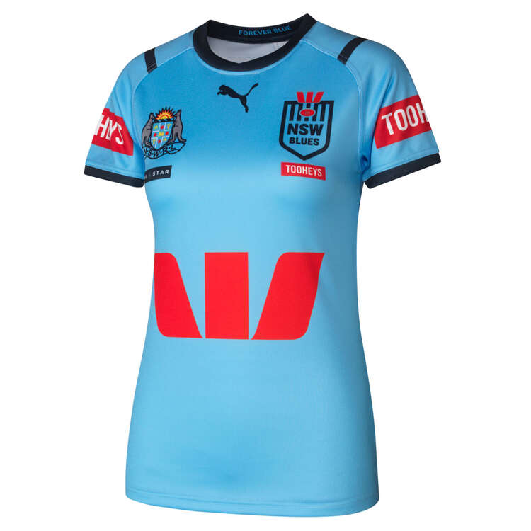 NSW Blues State of Origin 2024 Womens Home Jersey Blue XS, Blue, rebel_hi-res