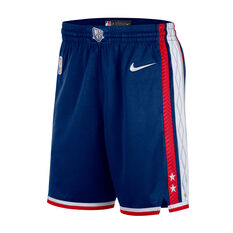 Nike Brooklyn Nets City Edition Swingman NBA Mens Shorts Blue S, , rebel_hi-res