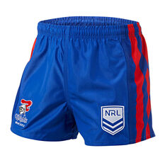 Newcastle Knights Mens Home Supporter Shorts, Blue, rebel_hi-res