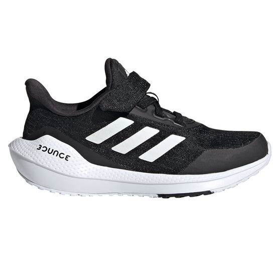 adidas EQ21 Run PS Kids Running Shoes, Black/White, rebel_hi-res