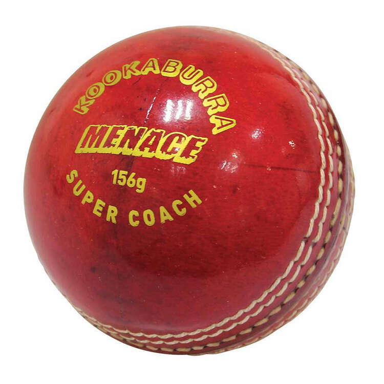 Kookaburra Menace Cricket Ball Red 156g, Red, rebel_hi-res