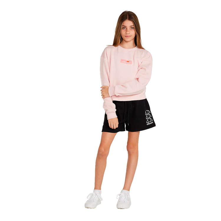 Ellesse Girls Stonio Crop Sweatshirt, Pink, rebel_hi-res