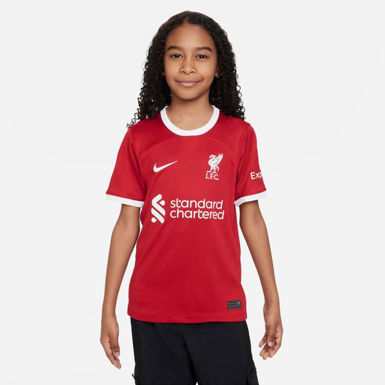 Liverpool FC Mens 2023/24 Kids Replica Home Jersey Red S, Red, rebel_hi-res