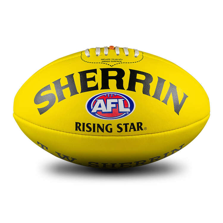 Sherrin Rising Star Australian Rules Leather Ball 3, , rebel_hi-res