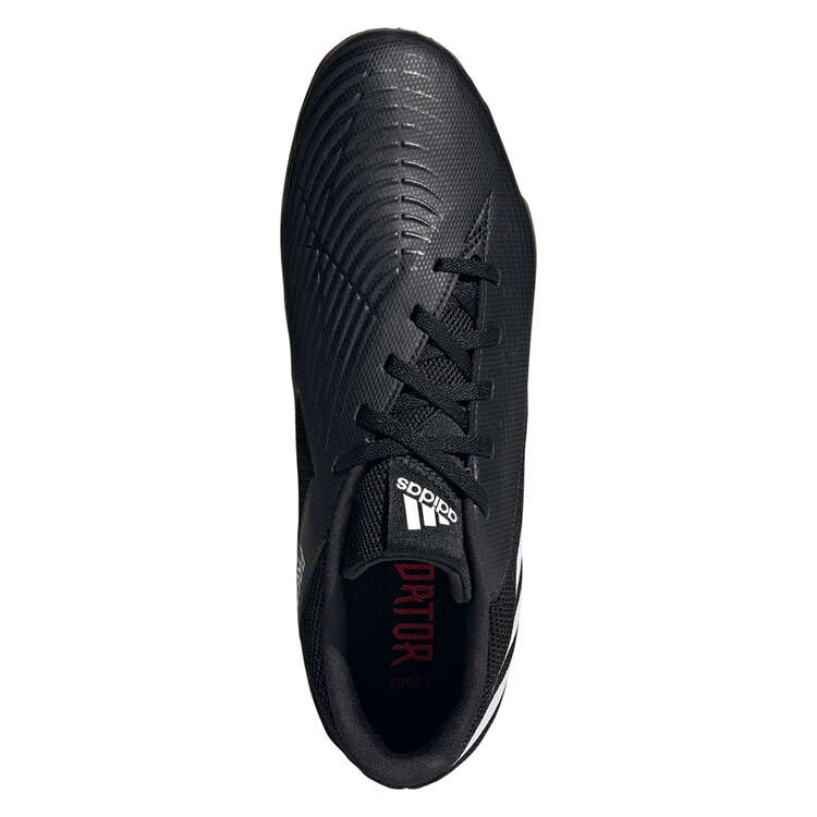 adidas Predator Edge .4 Indoor Soccer Shoes Black/White US Mens 7.5 / Womens 8.5, Black/White, rebel_hi-res