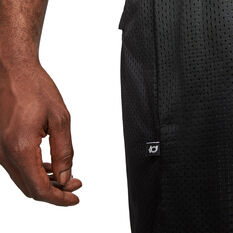 Nike Mens Dri-FIT KD Mid-Thing Basketball Shorts, Black/White, rebel_hi-res