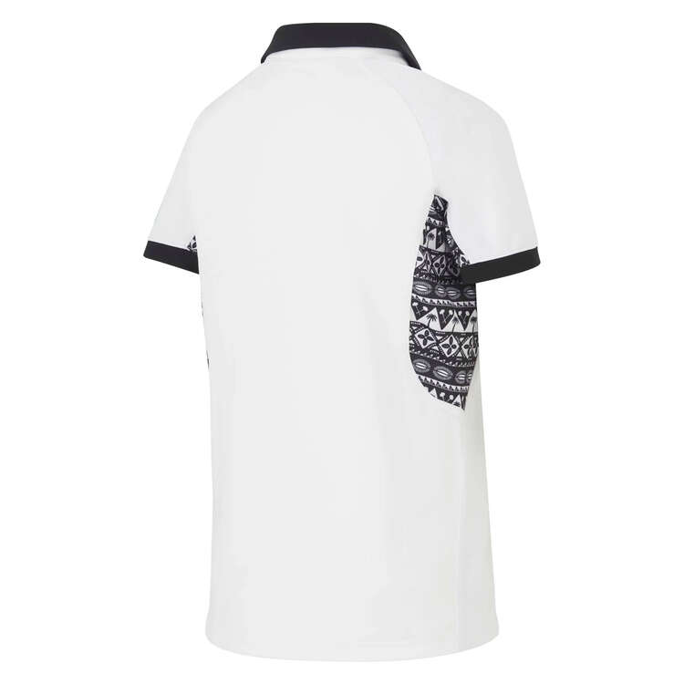 Fiji 2023 Kids Home Rugby Jersey White S, White, rebel_hi-res