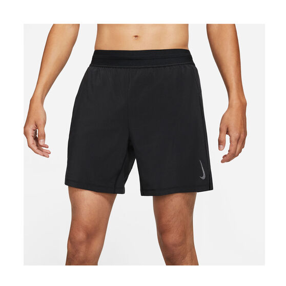 Nike Mens 2 in 1 Yoga Shorts, Black, rebel_hi-res