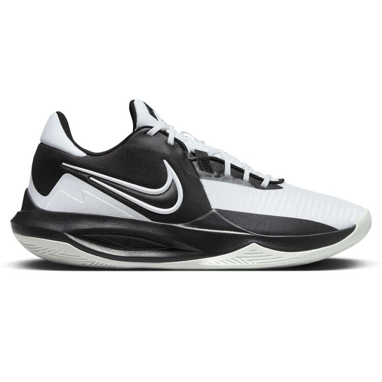 Nike Precision 6 Basketball Shoes Black/White US Mens 7 / Womens 8.5, Black/White, rebel_hi-res