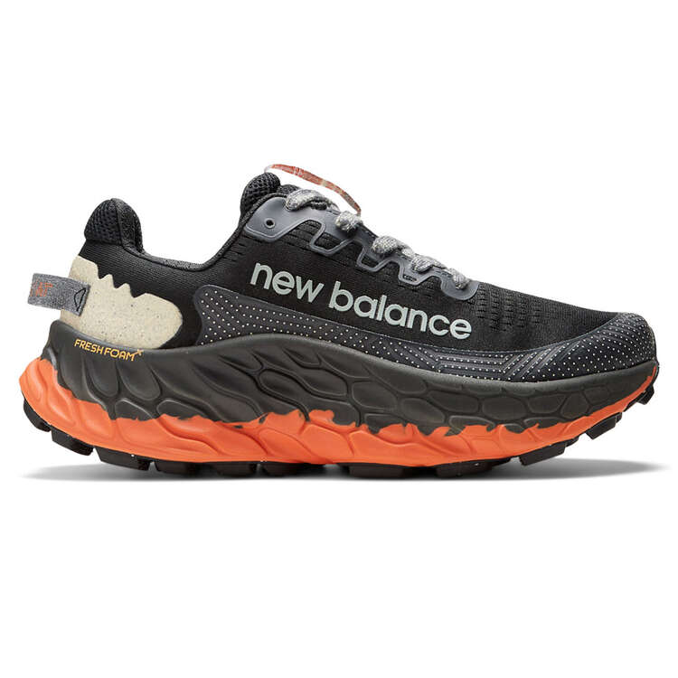 New Balance Fresh Foam More Trail V3 Mens Trail Running Shoes, Black/Red, rebel_hi-res
