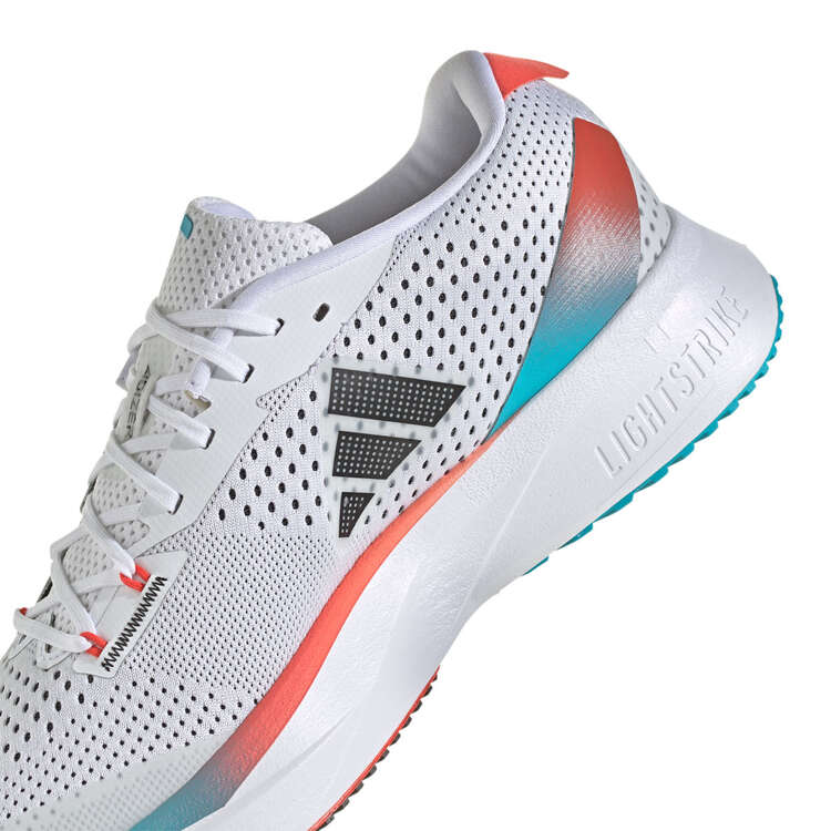 adidas Adizero SL Mens Running Shoes, White/Blue, rebel_hi-res