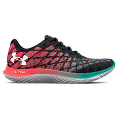 Under Armour Flow Velociti 2 Mens Running Shoes, Black/Silver, rebel_hi-res