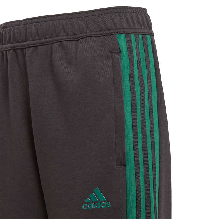 adidas Kids Tiro Football Pants Black/Green 8, Black/Green, rebel_hi-res