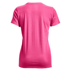 Under Armour Womens Sportstyle Graphic Tee, Pink, rebel_hi-res