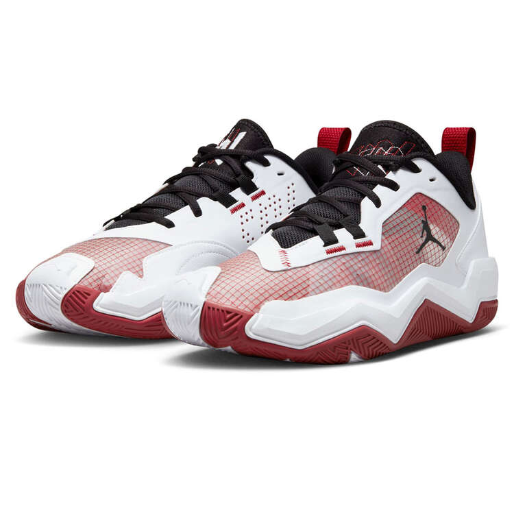 Jordan One Take 4 Basketball Shoes, White/Red, rebel_hi-res
