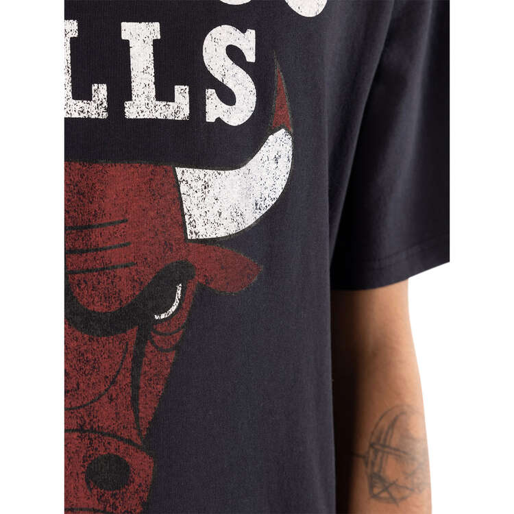 Chicago Bulls Mens Big Logo Tee, Black, rebel_hi-res