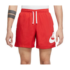 Nike Mens Sport Essentials+ Woven Flow Shorts Red S, Red, rebel_hi-res