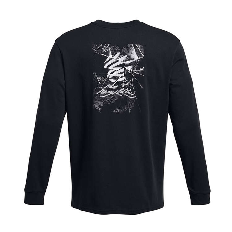 Under Armour Mens Curry Bruce Lee Lunar New Year Future Dragon Basketball Tee Black XS, Black, rebel_hi-res