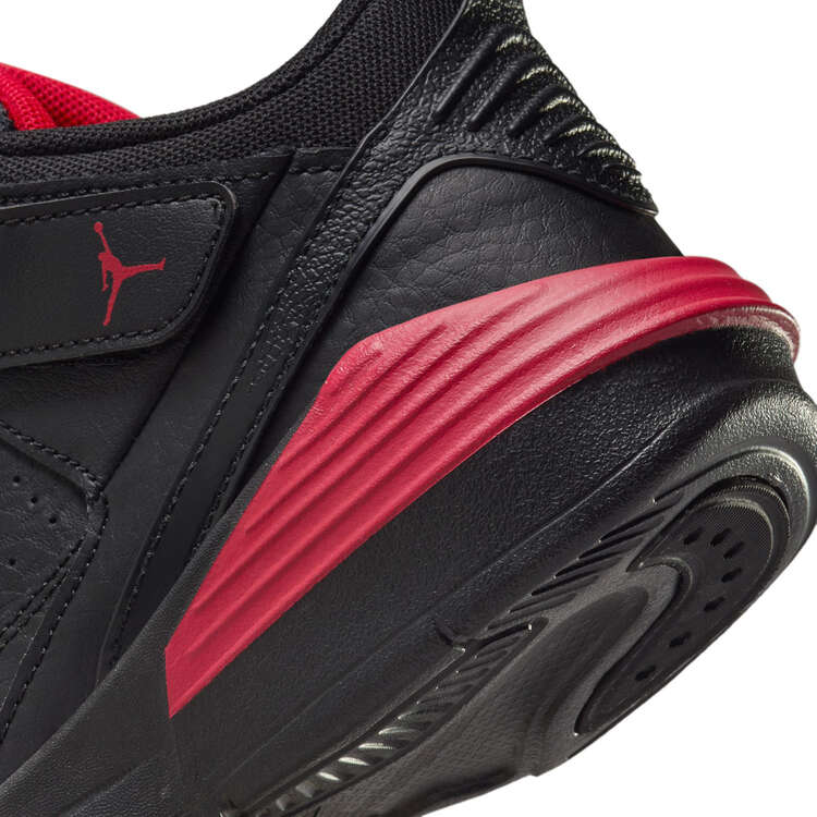 Jordan Max Aura 5 PS Kids Basketball Shoes, Black/Red, rebel_hi-res