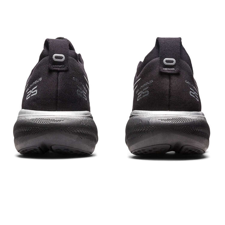 Asics GEL Nimbus 25 Platinum Womens Running Shoes, Black/Silver, rebel_hi-res