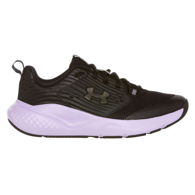 Under Armour Charged Commit 4 Womens Training Shoes, Black/Purple, rebel_hi-res
