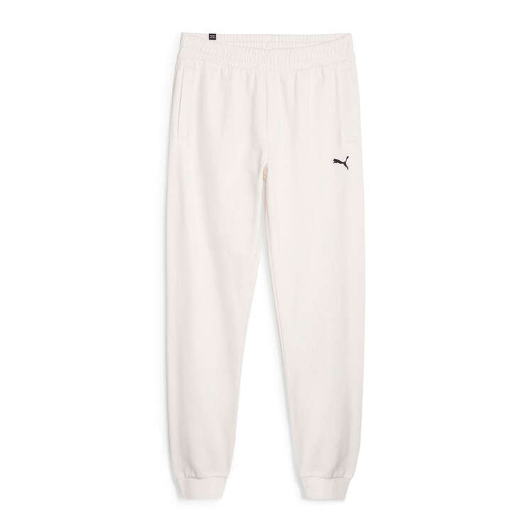 Puma Mens Better Essentials Fleece Sweatpants, White, rebel_hi-res