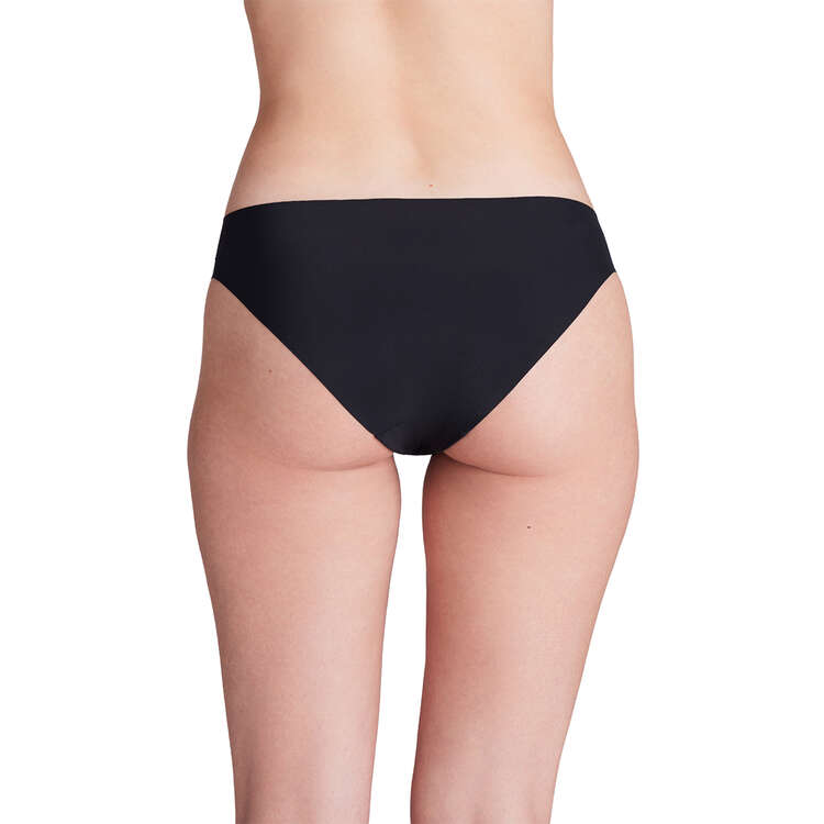 Under Armour Womens UA Pure Stretch Seamless Bikini Briefs 3 Pack, Black, rebel_hi-res