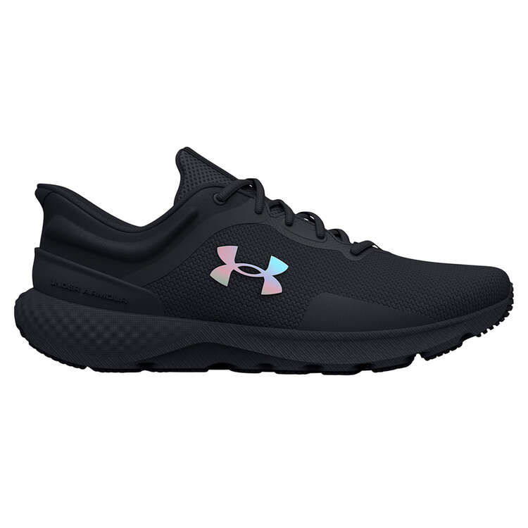 Under Armour Charged Escape 4 Iridescent Womens Running Shoes Black US 6.5, Black, rebel_hi-res