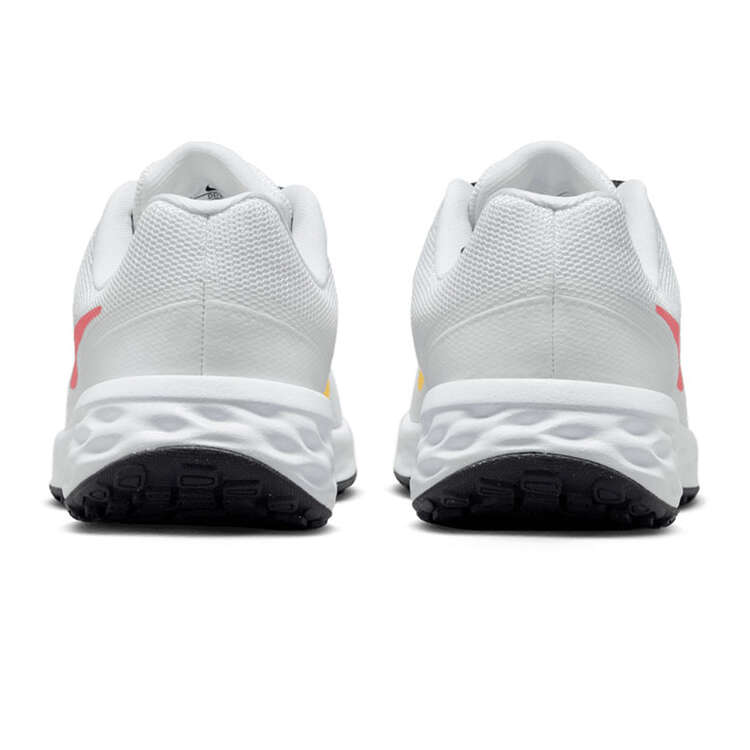 Nike Revolution 6 GS Kids Running Shoes, White/Pink, rebel_hi-res