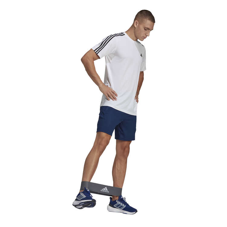 adidas Mens Train Essentials Logo Training Shorts, Blue/White, rebel_hi-res