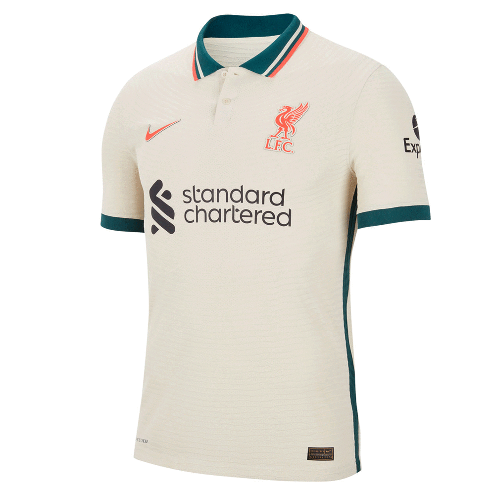 Liverpool FC 2021/22 Mens Authentic Away Jersey Neutral S - Rebel Sport