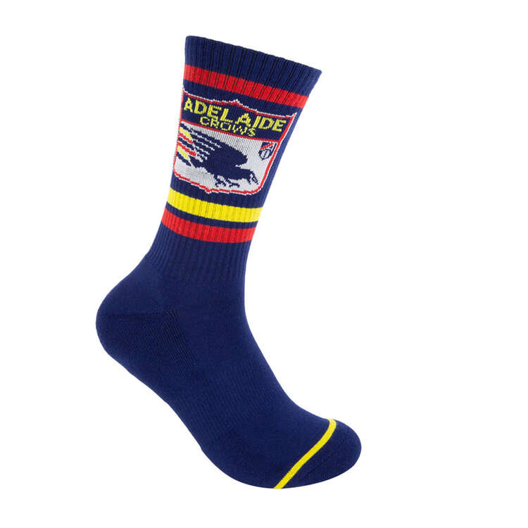 Adelaide Crows Sneaker Socks 2 Pack, , rebel_hi-res