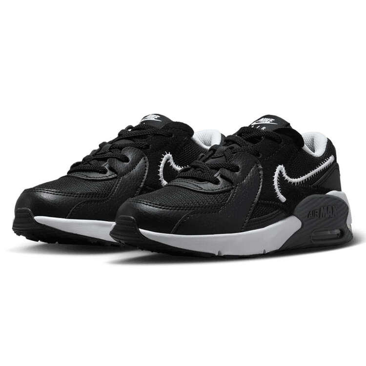 Nike Air Max Excee PS Kids Casual Shoes, Black/White, rebel_hi-res