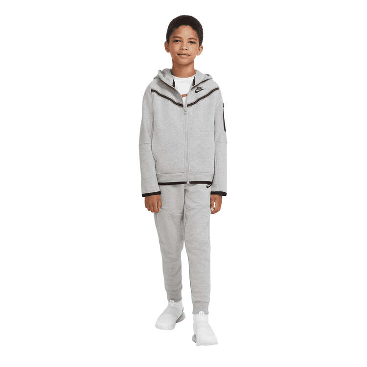 Nike Boys Sportswear Tech Fleece Full-Zip Hoodie Grey XS, Grey, rebel_hi-res