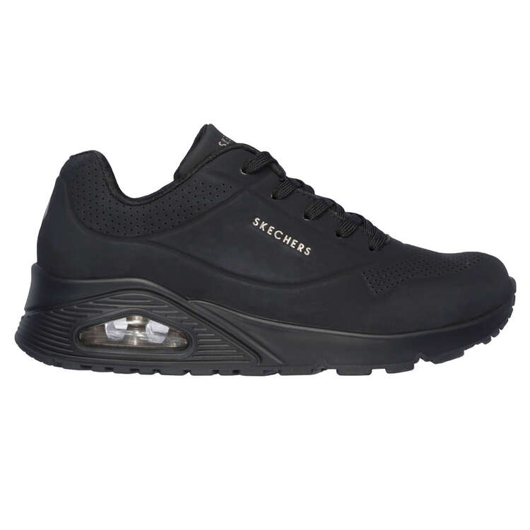 Skechers Uno Mens Casual Shoes Black US 7, Black, rebel_hi-res